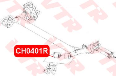 VTR CH0401R Сайлентблок балки задней подвески - 2