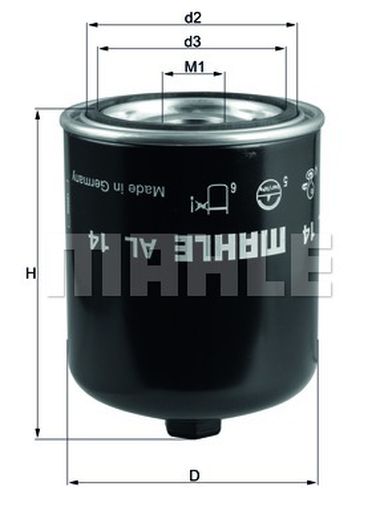 Knecht AL 14D Фильтр-осушитель воздуха - 2