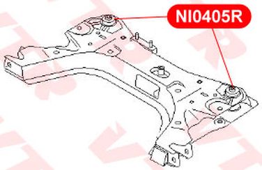 VTR NI0405R Сайлентблок подрамника передней подвески - 2