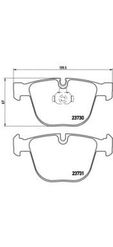 Brembo P 06 026 Колодки тормозные дисковые | зад | - 1