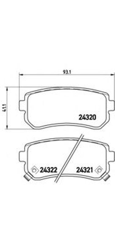 Brembo P 30 025 Колодки тормозные дисковые | перед | - 1