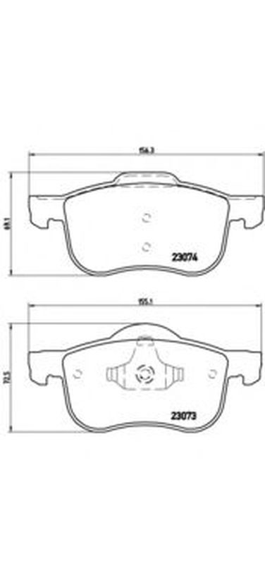 Brembo P 86 016 Колодки тормозные дисковые | перед | - 1
