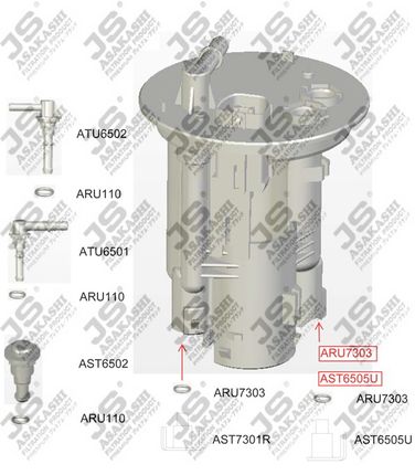 JS Asakashi FS6505U Фильтр топливный - 1