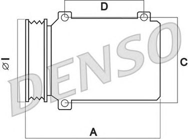 Denso DCP21014 Компрессор кондиционера - 1
