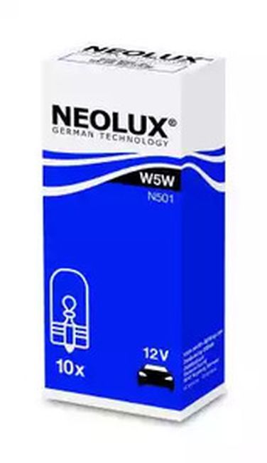 NEOLUX N501 Автолампа W5W 12V 5W W2.1x9.5d - 1