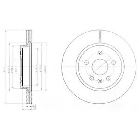 фото Delphi BG4190 Диск тормозной | зад | Delphi BG4190 Диск тормозной | зад |