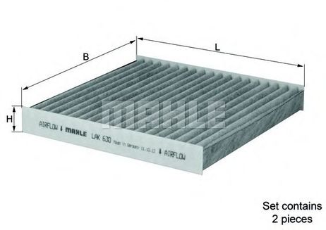 фото Knecht LAK 630/S Фильтр салона угольный Knecht LAK 630/S Фильтр салона угольный