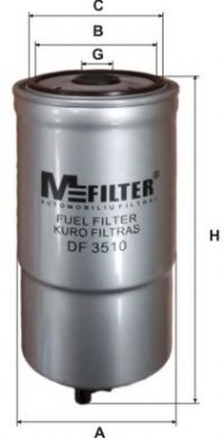 фото MFILTER DF 3510 Топливный фильтр HCV MFILTER DF 3510 Топливный фильтр HCV
