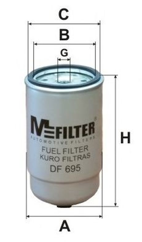 фото MFILTER DF 695 Фильтр топливный MFILTER DF 695 Фильтр топливный
