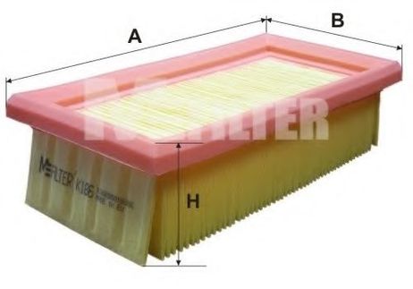 фото MFILTER K 186 Фильтр воздушный MFILTER K 186 Фильтр воздушный