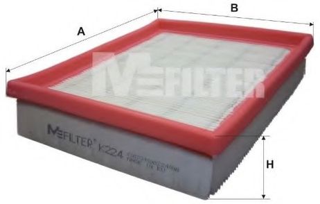 фото MFILTER K 224 Фильтр воздушный MFILTER K 224 Фильтр воздушный