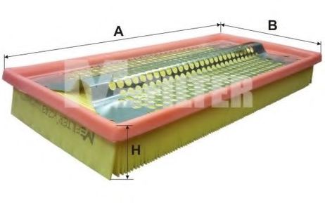 фото MFILTER K 249 Фильтр воздушный MFILTER K 249 Фильтр воздушный