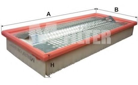 фото MFILTER K 358 Фильтр воздушный MFILTER K 358 Фильтр воздушный