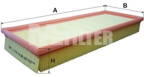 фото MFILTER K 438 Фильтр воздушный MFILTER K 438 Фильтр воздушный