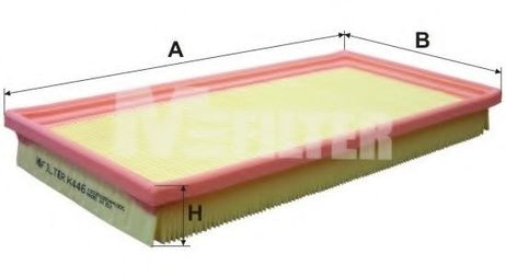 фото MFILTER K 446 Фильтр воздушный MFILTER K 446 Фильтр воздушный