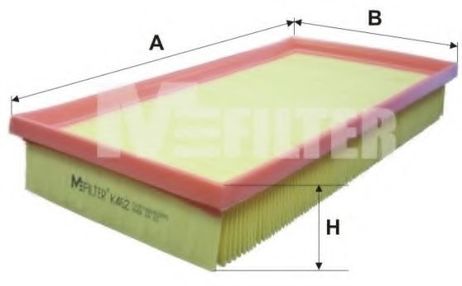 фото MFILTER K 462 Фильтр воздушный MFILTER K 462 Фильтр воздушный