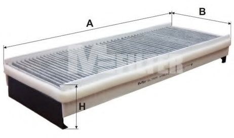 фото MFILTER K 961C Фильтр салона угольный HCV MFILTER K 961C Фильтр салона угольный HCV