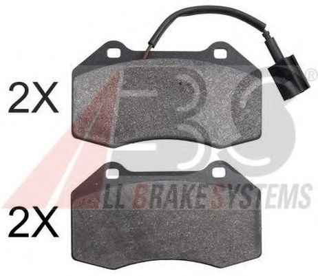 фото ABS 37877 Комплект тормозных колодок, дисковый тормоз ABS 37877 Комплект тормозных колодок, дисковый тормоз