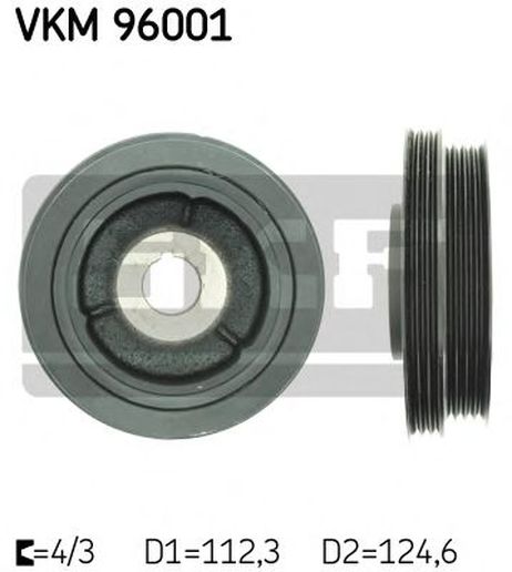 фото SKF VKM 96001 Ременный шкив, коленчатый вал SKF VKM 96001 Ременный шкив, коленчатый вал