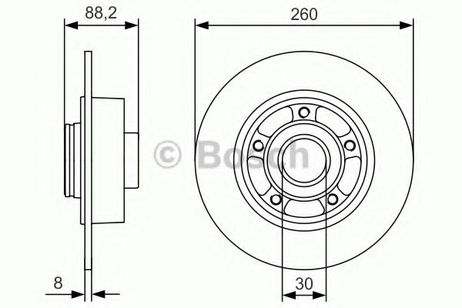 фото Bosch 0 986 479 761 Диск тормозной | зад | Bosch 0 986 479 761 Диск тормозной | зад |