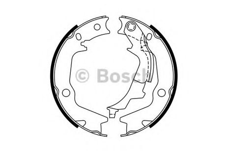 фото Bosch 0 986 487 768 Колодки тормозные барабанные | зад | Bosch 0 986 487 768 Колодки тормозные барабанные | зад |