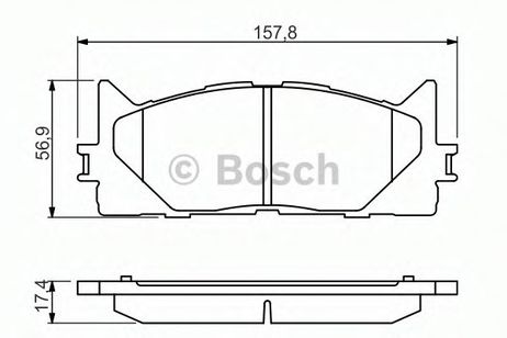 фото Bosch 0 986 494 430 Колодки тормозные дисковые | перед | Bosch 0 986 494 430 Колодки тормозные дисковые | перед |