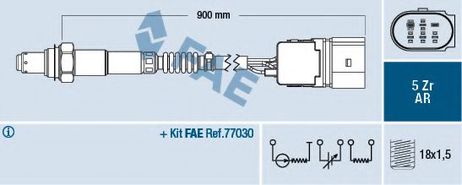 фото FAE 75359 Лямбда-зонд FAE 75359 Лямбда-зонд