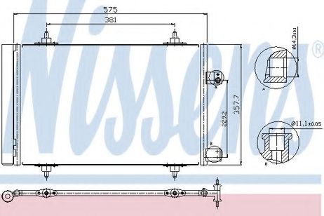 фото Nissens 940239 Конденсатор, кондиционер Nissens 940239 Конденсатор, кондиционер