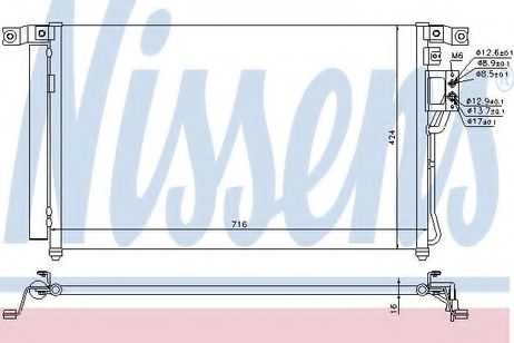 фото Nissens 940278 Конденсатор, кондиционер Nissens 940278 Конденсатор, кондиционер