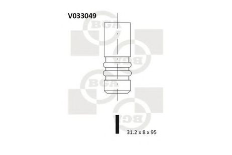 фото BGA V033049 Выпускной клапан BGA V033049 Выпускной клапан
