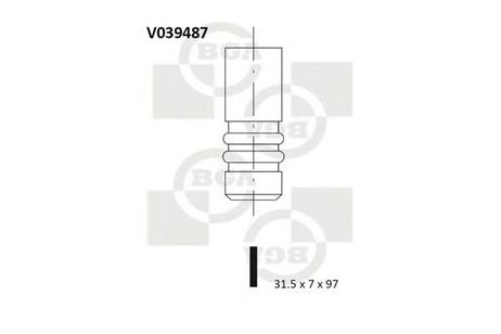 фото BGA V039487 Выпускной клапан BGA V039487 Выпускной клапан