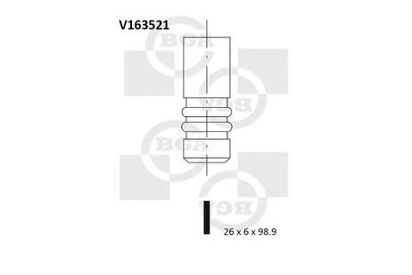 фото BGA V163521 Выпускной клапан BGA V163521 Выпускной клапан