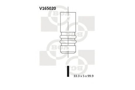фото BGA V165020 Впускной клапан BGA V165020 Впускной клапан
