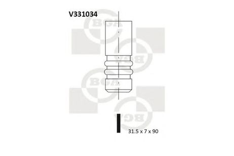 фото BGA V331034 Выпускной клапан BGA V331034 Выпускной клапан