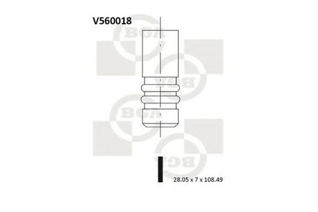 фото BGA V560018 Выпускной клапан BGA V560018 Выпускной клапан