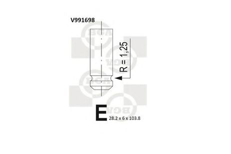 фото BGA V991698 Выпускной клапан BGA V991698 Выпускной клапан