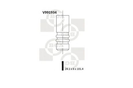 фото BGA V991934 Выпускной клапан BGA V991934 Выпускной клапан