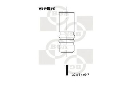 фото BGA V994993 Выпускной клапан BGA V994993 Выпускной клапан