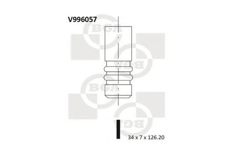 фото BGA V996057 Впускной клапан BGA V996057 Впускной клапан