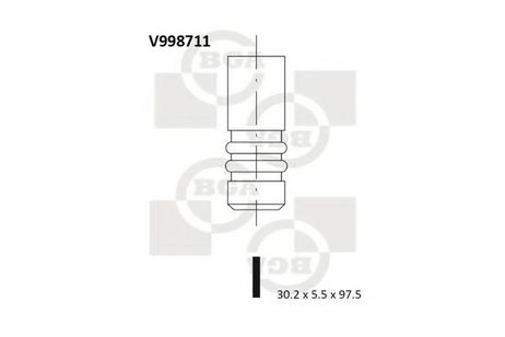 фото BGA V998711 Выпускной клапан BGA V998711 Выпускной клапан