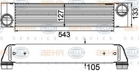 фото Hella 8ML 376 746-501 Интеркулер Hella 8ML 376 746-501 Интеркулер