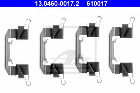 фото ATE 13.0460-0017.2 Комплектующие, колодки дискового тормоза ATE 13.0460-0017.2 Комплектующие, колодки дискового тормоза