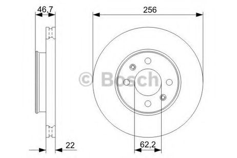 фото Bosch 0 986 479 367 Диск тормозной | перед | Bosch 0 986 479 367 Диск тормозной | перед |