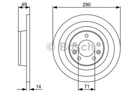 фото Bosch 0 986 479 379 Диск тормозной | зад | Bosch 0 986 479 379 Диск тормозной | зад |