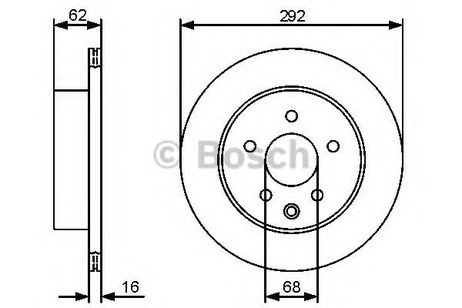 фото Bosch 0 986 479 453 Диск тормозной | зад | Bosch 0 986 479 453 Диск тормозной | зад |