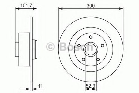 фото Bosch 0 986 479 573 Диск тормозной | зад | Bosch 0 986 479 573 Диск тормозной | зад |