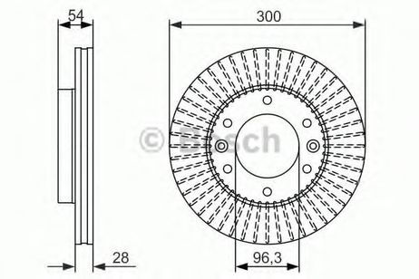 фото Bosch 0 986 479 693 Диск тормозной | перед | Bosch 0 986 479 693 Диск тормозной | перед |