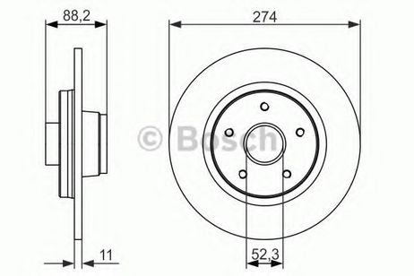 фото Bosch 0 986 479 695 Диск тормозной | зад | Bosch 0 986 479 695 Диск тормозной | зад |