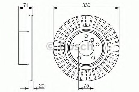 фото Bosch 0 986 479 727 Диск тормозной | зад | Bosch 0 986 479 727 Диск тормозной | зад |