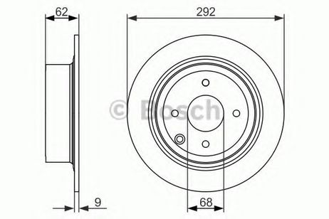 фото Bosch 0 986 479 742 Диск тормозной | зад | Bosch 0 986 479 742 Диск тормозной | зад |